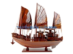 Thuyền Buồm Gỗ Mô Hình Thuyền Rồng Hạ Long - Gỗ Cẩm Lai - chiều dài 60cm
