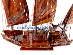 Thuyền Buồm Gỗ Mô Hình Thuyền Rồng Hạ Long - Gỗ Cẩm Lai - chiều dài 60cm