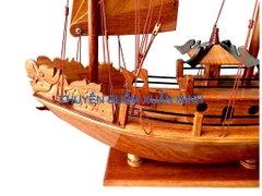 Thuyền Buồm Gỗ Mô Hình Thuyền Rồng Hạ Long | Gỗ Giáng Hương | Thân 40cm