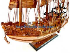 Thuyền Buồm Gỗ Mô Hình Thuyền Rồng Hạ Long | Gỗ Giáng Hương | Thân 60cm
