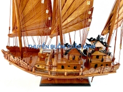 Thuyền Buồm Gỗ Mô Hình Thuyền Rồng Hạ Long | Gỗ Giáng Hương | Thân 60cm
