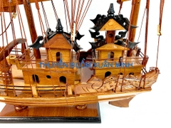 Thuyền Buồm Gỗ Mô Hình Thuyền Rồng Hạ Long | Gỗ Giáng Hương | Thân 60cm