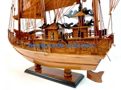 Thuyền Buồm Gỗ Mô Hình Thuyền Rồng Hạ Long | Gỗ Giáng Hương | Thân 60cm