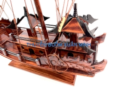 Thuyền Buồm Gỗ Mô Hình Thuyền Rồng Hạ Long - Gỗ Tràm - Chiều dài 40cm