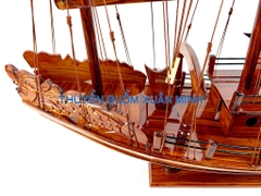 Thuyền Buồm Gỗ Mô Hình Thuyền Rồng Hạ Long | Gỗ Tràm | Thân 100cm