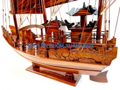 Thuyền Buồm Gỗ Mô Hình Thuyền Rồng Hạ Long | Gỗ Tràm | Thân 60cm