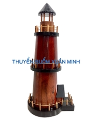 Mô Hình Nhà Hải Đăng (Lighthouse) Trang Trí | Gỗ Căm Xe | Cao 36cm