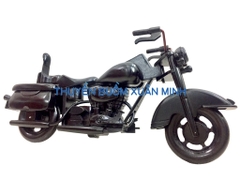 Mô Hình Xe Moto HARLEY DAVIDSON (Sơn Đen) Loại Đẹp - Gỗ Căm Xe