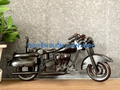 Mô Hình Xe Moto HARLEY DAVIDSON (Sơn Đen) Loại Đẹp - Gỗ Căm Xe