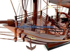 Thuyền Buồm Gỗ Mô Hình Tàu Đánh Cá Thái Lan (Loại Đẹp) | Gỗ Cẩm Lai | Thân 80cm