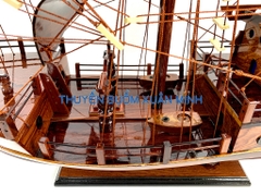 Thuyền Buồm Gỗ Mô Hình Tàu Đánh Cá Thái Lan (Loại Đẹp) | Gỗ Cẩm Lai | Thân 80cm