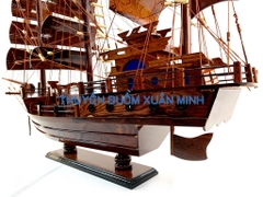 Thuyền Buồm Gỗ Mô Hình Tàu Đánh Cá Thái Lan (Loại Đẹp) | Gỗ Cẩm Lai | Thân 80cm