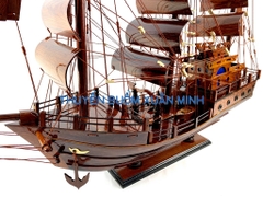 Thuyền Buồm Gỗ Mô Hình Tàu Đánh Cá Thái Lan (Loại Đẹp) | Gỗ Cẩm Lai | Thân 80cm