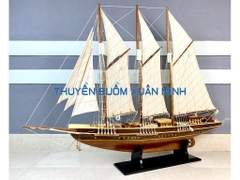 Mô Hình Thuyền Buồm Gỗ Phong Thuỷ - Du Thuyền Đua Atlantic | Thân 120cm