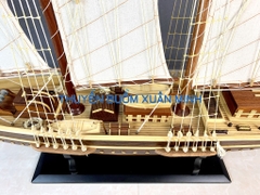 Mô Hình Thuyền Buồm Gỗ Phong Thuỷ - Du Thuyền Đua Atlantic | Thân 120cm