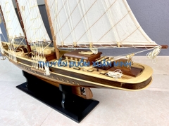 Mô Hình Thuyền Buồm Gỗ Phong Thuỷ - Du Thuyền Đua Atlantic | Thân 120cm