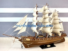 Mô Hình Thuyền Buồm Gỗ Phong Thuỷ Cutty Sark (Tàu Buôn Cổ Anh Quốc) | Hàng VIP Xuất Khẩu - Gỗ Muồng Đen | Thân 100cm