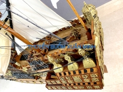 Mô Hình Thuyền Chiến Hạm Hoàng Gia Sovereign Of The Seas (Tàu Cổ Chiến Hạm Anh Quốc) | Hàng Xuất Khẩu - Gỗ Căm Xe | Thân 120cm (SIZE LỚN)