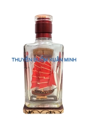 Mô Hình Thuyền Gỗ Trong Chai Rượu IMPERIAL - S2