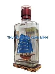 Mô Hình Thuyền Gỗ Trong Chai Rượu IMPERIAL - S3
