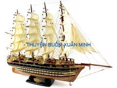 Mô Hình Thuyền Buồm Gỗ Phong Thuỷ Jylland (Tàu Chiến Cổ Đan Mạch) | Hàng Xuất Khẩu - Gỗ Căm Xe | Thân 80cm