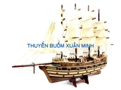 Mô Hình Thuyền Buồm Gỗ Phong Thuỷ Jylland (Tàu Chiến Cổ Đan Mạch) | Loại Tiêu Chuẩn - Gỗ Xoan Đào | Thân 40cm