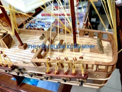 Mô Hình Thuyền Buồm Gỗ Phong Thuỷ Jylland (Tàu Chiến Cổ Đan Mạch) | Loại Tiêu Chuẩn - Gỗ Xoan Đào | Thân 80cm