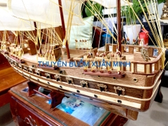 Mô Hình Thuyền Buồm Gỗ Phong Thuỷ Jylland (Tàu Chiến Cổ Đan Mạch) | Loại Tiêu Chuẩn - Gỗ Xoan Đào | Thân 80cm