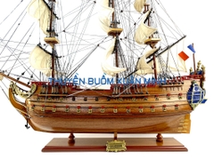 Mô Hình Thuyền Chiến Hạm Hoàng Gia La Licorne (Tàu Cổ Chiến Hạm Pháp) | Hàng Xuất Khẩu - Gỗ Căm Xe | Thân 80cm