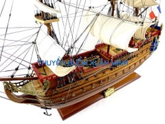 Mô Hình Thuyền Chiến Hạm Hoàng Gia La Licorne (Tàu Cổ Chiến Hạm Pháp) | Hàng Xuất Khẩu - Gỗ Căm Xe | Thân 80cm