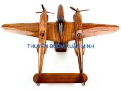 Mô Hình Máy Bay Tiêm Kích Lockheed P-38 Trang Trí | Gỗ Tràm tự nhiên | Size Lớn