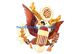 Logo E PLURIBUS UNUM - Tranh Gỗ Ghép Treo Tường