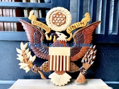 Logo E PLURIBUS UNUM - Tranh Gỗ Ghép Treo Tường