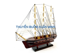 Mô Hình Thuyền Buồm Gỗ Phong Thuỷ | Size Lớn 32cm