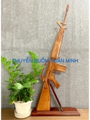 Mô Hình Súng Trường Gỗ M16 | Tỷ Lệ Như Thật | Dài 100cm