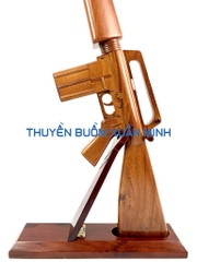 Mô Hình Súng Trường Gỗ M16 | Tỷ Lệ Như Thật | Dài 100cm