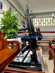 Mô Hình Súng Trường M4 Carbine (Sơn Đen) Tỷ Lệ 1:1 | Gỗ Căm Xe | Dài 75cm