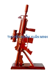 Mô Hình Súng Trường M4 Carbine Tỷ Lệ 1:1 | Gỗ Căm Xe | Dài 75cm