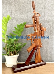 Mô Hình Súng Trường Gỗ AR15 | Tỷ Lệ Như Thật | Dài 75cm