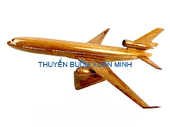 Mô Hình Máy Bay Gỗ BOEING DC10 Trang Trí | Gỗ Căm Xe tự nhiên | Size Lớn