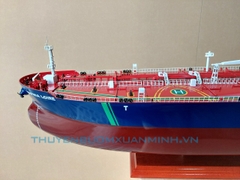 Mô Hình Tàu Chở Dầu Thô - Tàu HAFNIA LOIRE của Singapore - Gỗ Tự Nhiên - Dài 100cm