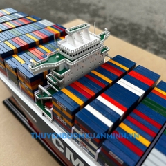 Mô Hình Tàu Chở Hàng Tàu Container CMA CGM - Gỗ Tự Nhiên - Dài 70cm - Chuẩn xuất khẩu
