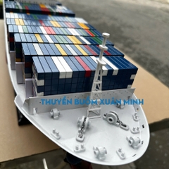 Mô Hình Tàu Chở Hàng Tàu Container CMA CGM - Gỗ Tự Nhiên - Dài 100cm - Chuẩn xuất khẩu