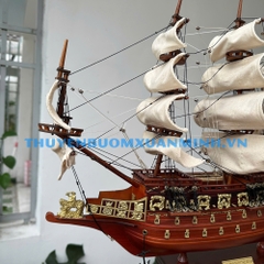 Mô Hình Thuyền Chiến Hạm Hoàng Gia Sovereign Of The Seas - Thuyền chiến cổ nước Anh - chuẩn Xuất Khẩu - Gỗ Căm Xe - Dài 48cm