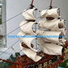 Mô Hình Thuyền Chiến Hạm Hoàng Gia Sovereign Of The Seas - Thuyền chiến cổ nước Anh - chuẩn Xuất Khẩu - Gỗ Căm Xe - Dài 48cm