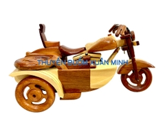 Mô Hình Xe Moto Gỗ HARLEY SIDECAR Trang Trí | Loại Tiêu Chuẩn | Size Nhỏ