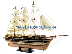 Mô Hình Thuyền Buồm Gỗ Phong Thuỷ Napoleon (Tàu Chiến Cổ Pháp) | Hàng Xuất Khẩu - Gỗ Căm Xe | Thân 80cm