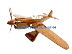 Mô Hình Máy Bay Tiêm Kích Curtiss P40 Trang Trí | Gỗ Căm Xe tự nhiên | Size Lớn