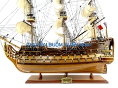 Mô Hình Thuyền Chiến Hạm Hoàng Gia Royal Louis (Tàu Cổ Chiến Hạm Pháp) | Hàng Xuất Khẩu - Gỗ Căm Xe | Thân 80cm