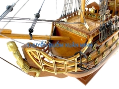 Mô Hình Thuyền Chiến Hạm Hoàng Gia Royal Louis (Tàu Cổ Chiến Hạm Pháp) | Hàng Xuất Khẩu - Gỗ Căm Xe | Thân 80cm